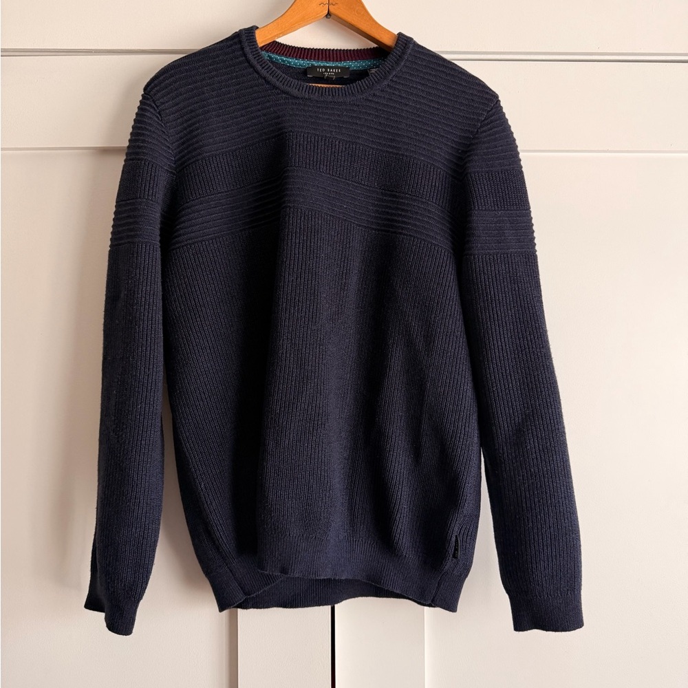 Ted Baker Navy Blue Men's Sweater